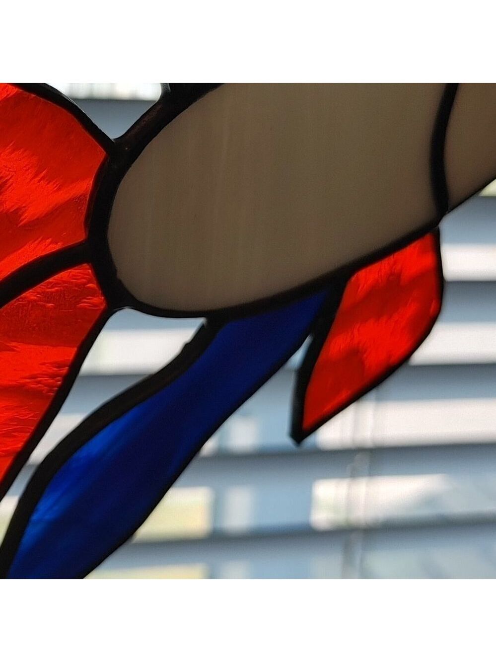 Siamese Fighting Fish Stained Glass Betta Fish - Picture 4 of 4
